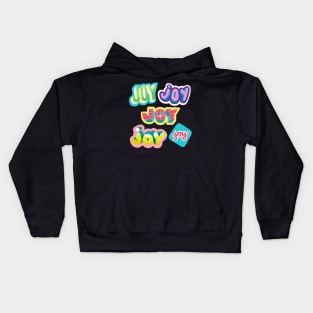 Joy stickers Kids Hoodie